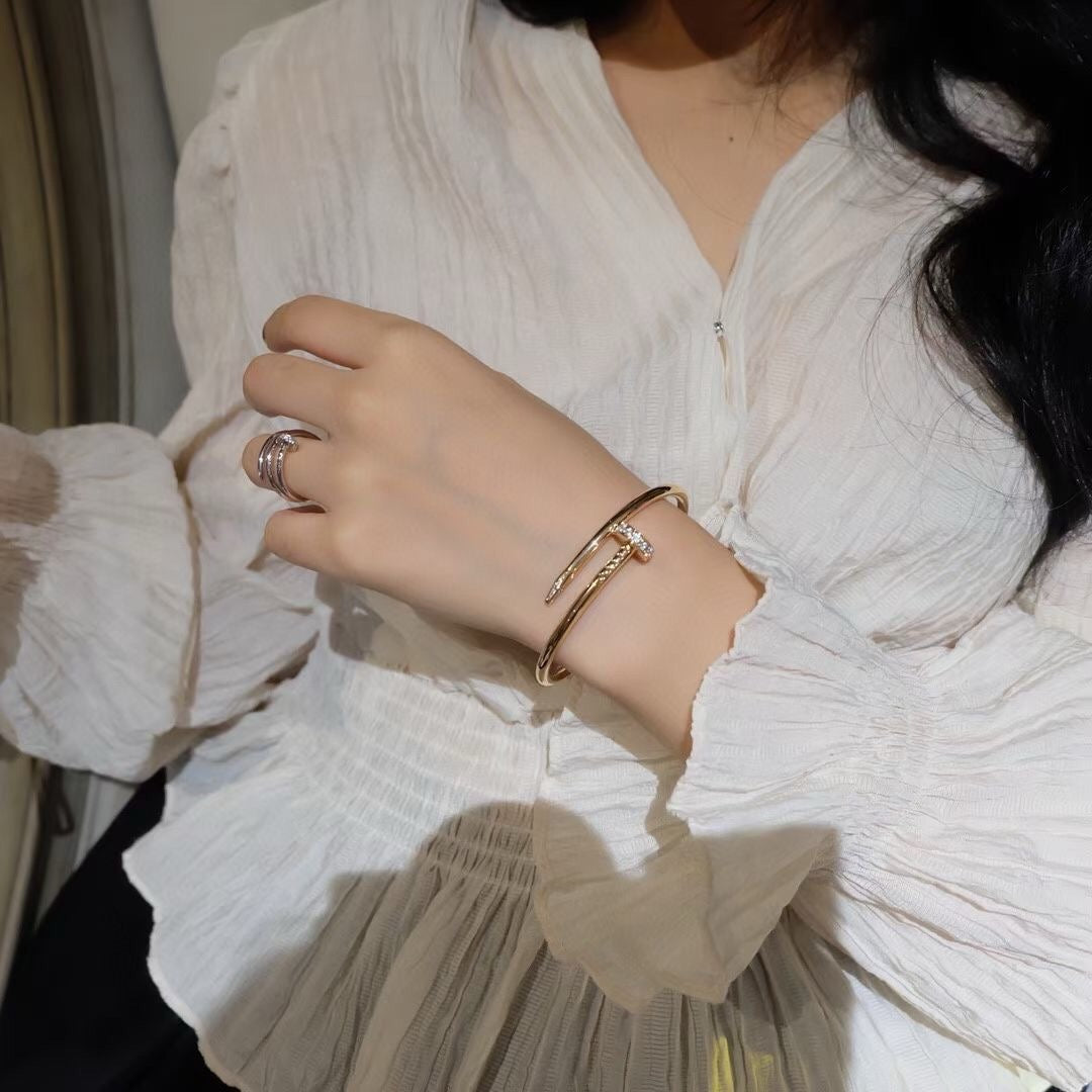 [✨ROSE✨]JUSTE BRACELET 3.5MM DIAMONDS