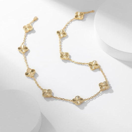 [✨ROSE✨]CLOVER 10 MOTIFS LASER NECKLACE