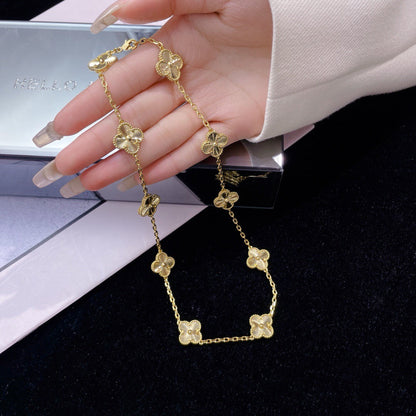 [✨ROSE✨]CLOVER 10 MOTIFS LASER NECKLACE