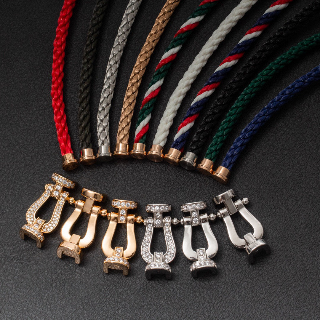 [✨ROSE✨]FORCE LARGE HORSESHOE NO DIAMOND BRACELET SILVER