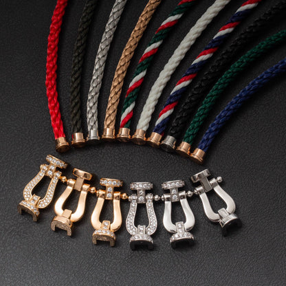 [✨ROSE✨]FORCE LARGE HORSESHOE NO DIAMOND BRACELET SILVER