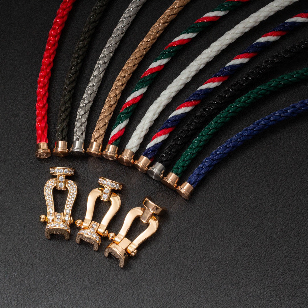 [✨ROSE✨]FORCE LARGE HORSESHOE NO DIAMOND BRACELET GOLD