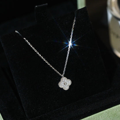 [✨ROSE✨]CLOVER MINI 9.5MM PENDANT DIAMOND NECKLACE