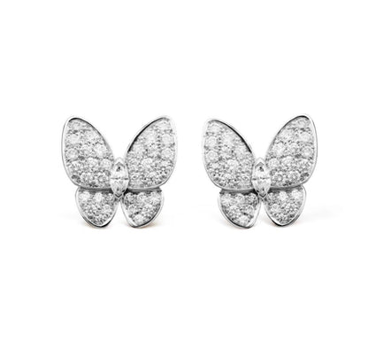 [✨ROSE✨]BUTTERFLY ALL DIAMOND EARRINGS