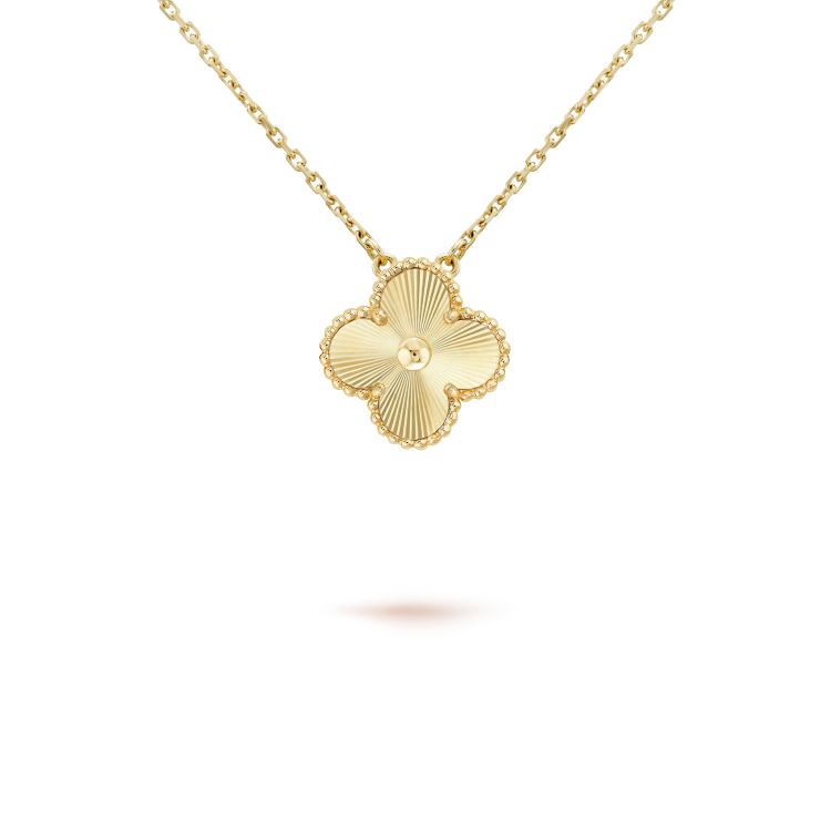 [✨ROSE✨]CLOVER 15MM LASER NECKLACE