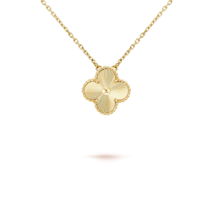 [✨ROSE✨]CLOVER 15MM LASER NECKLACE