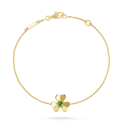 [✨ROSE✨]FRIVOLE GOLD FLOWER PINK MALACHITE BRACELET