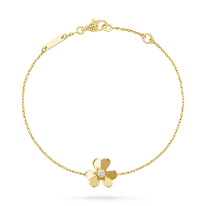[✨ROSE✨]FRIVOLE GOLD FLOWER PINK MALACHITE BRACELET