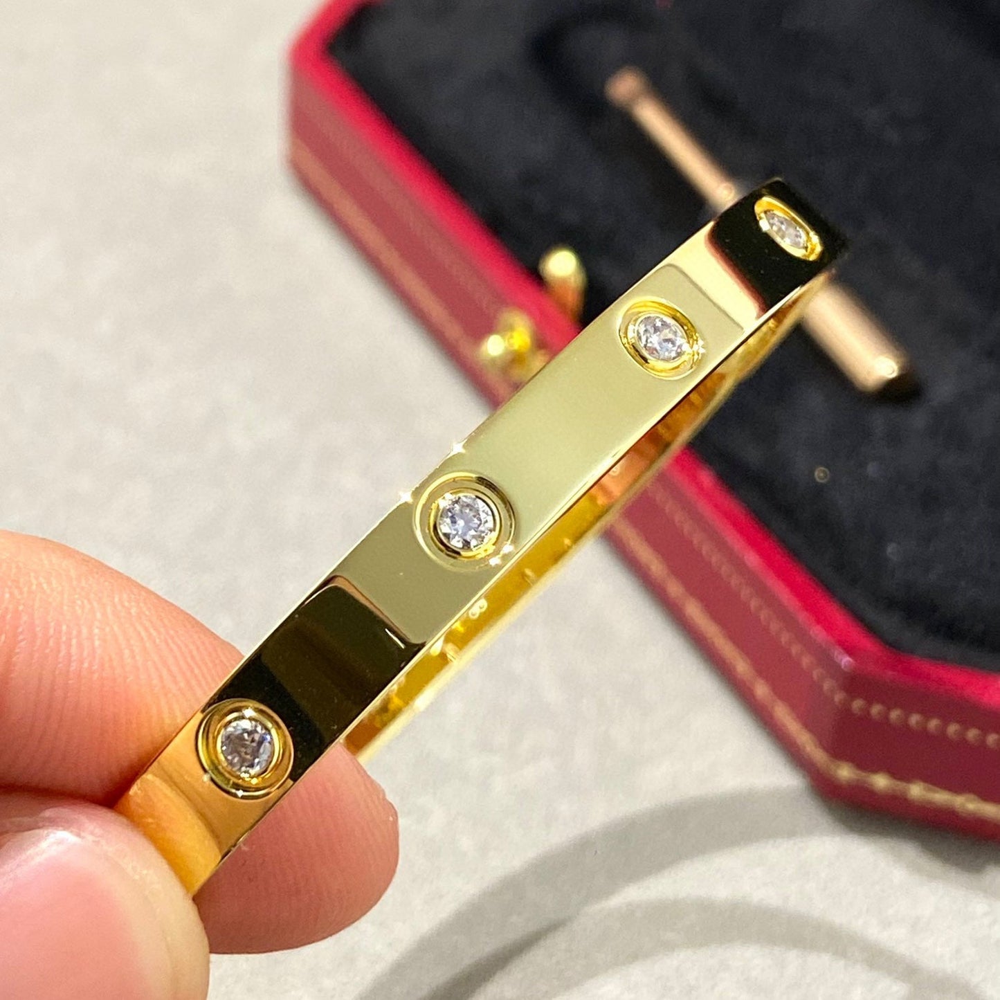 [✨ROSE✨]LOVE BRACELET 6.1MM 10 DIAMONDS