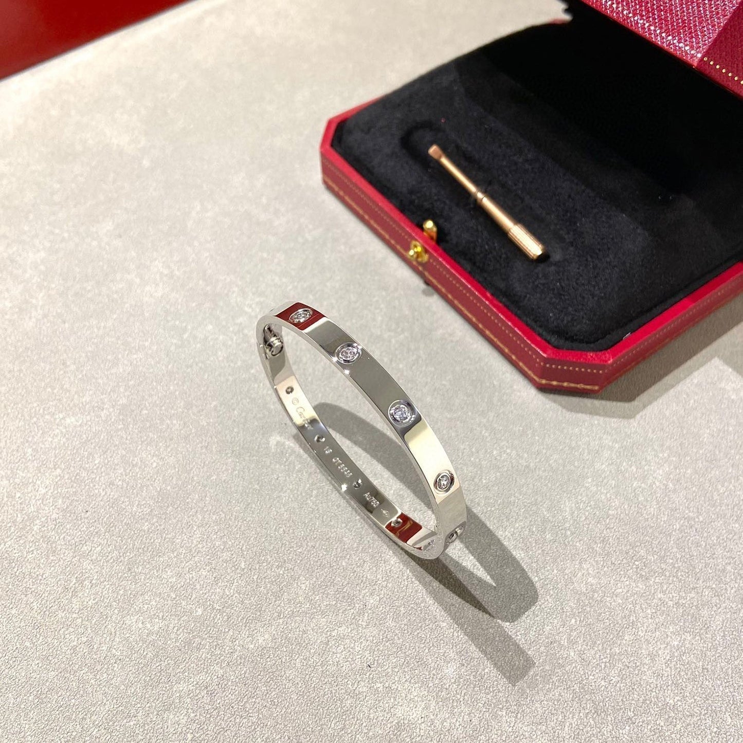 [✨ROSE✨]LOVE BRACELET 6.1MM 10 DIAMONDS