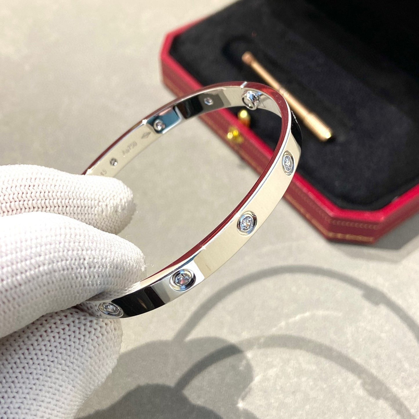 [✨ROSE✨]LOVE BRACELET 6.1MM 10 DIAMONDS