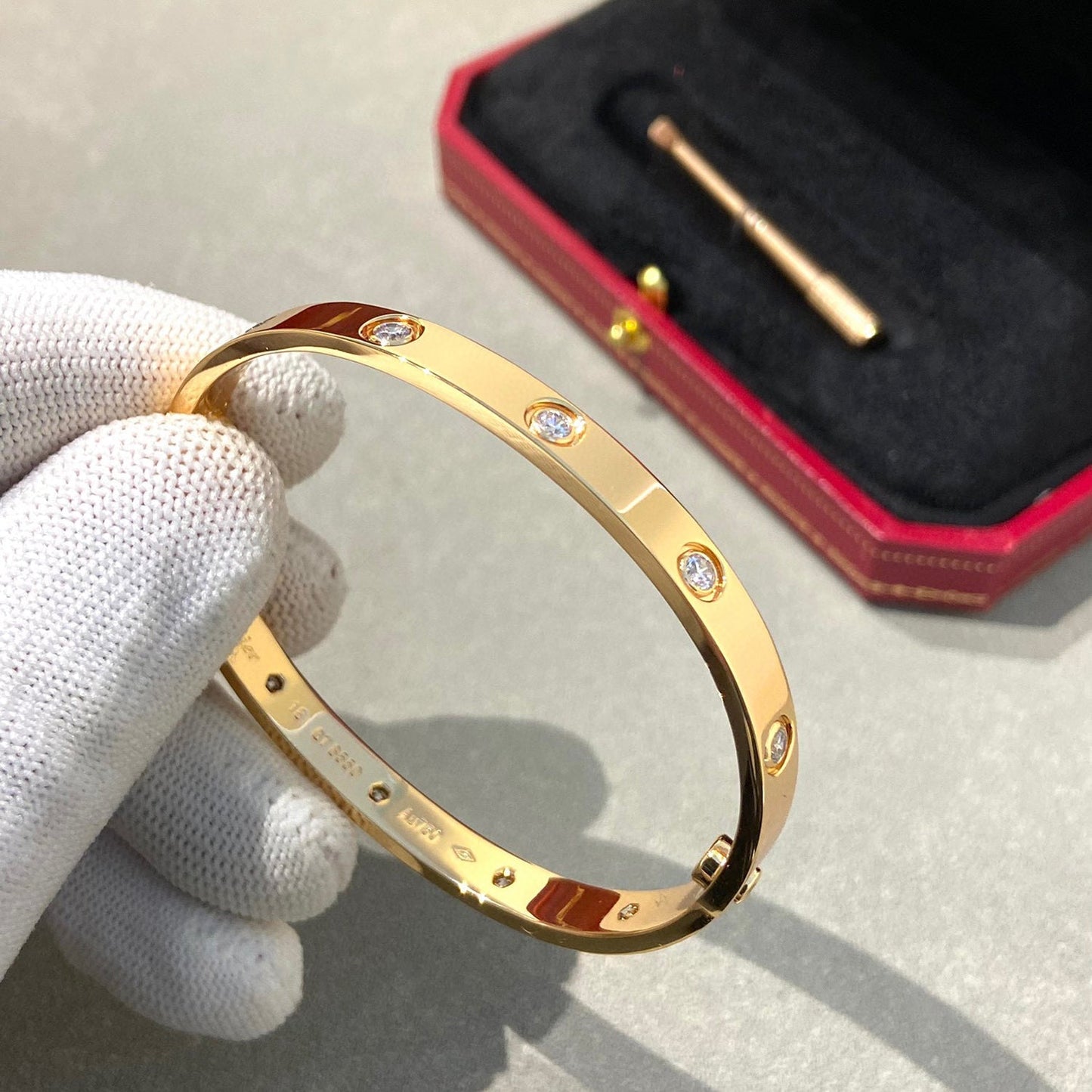 [✨ROSE✨]LOVE BRACELET 6.1MM 10 DIAMONDS
