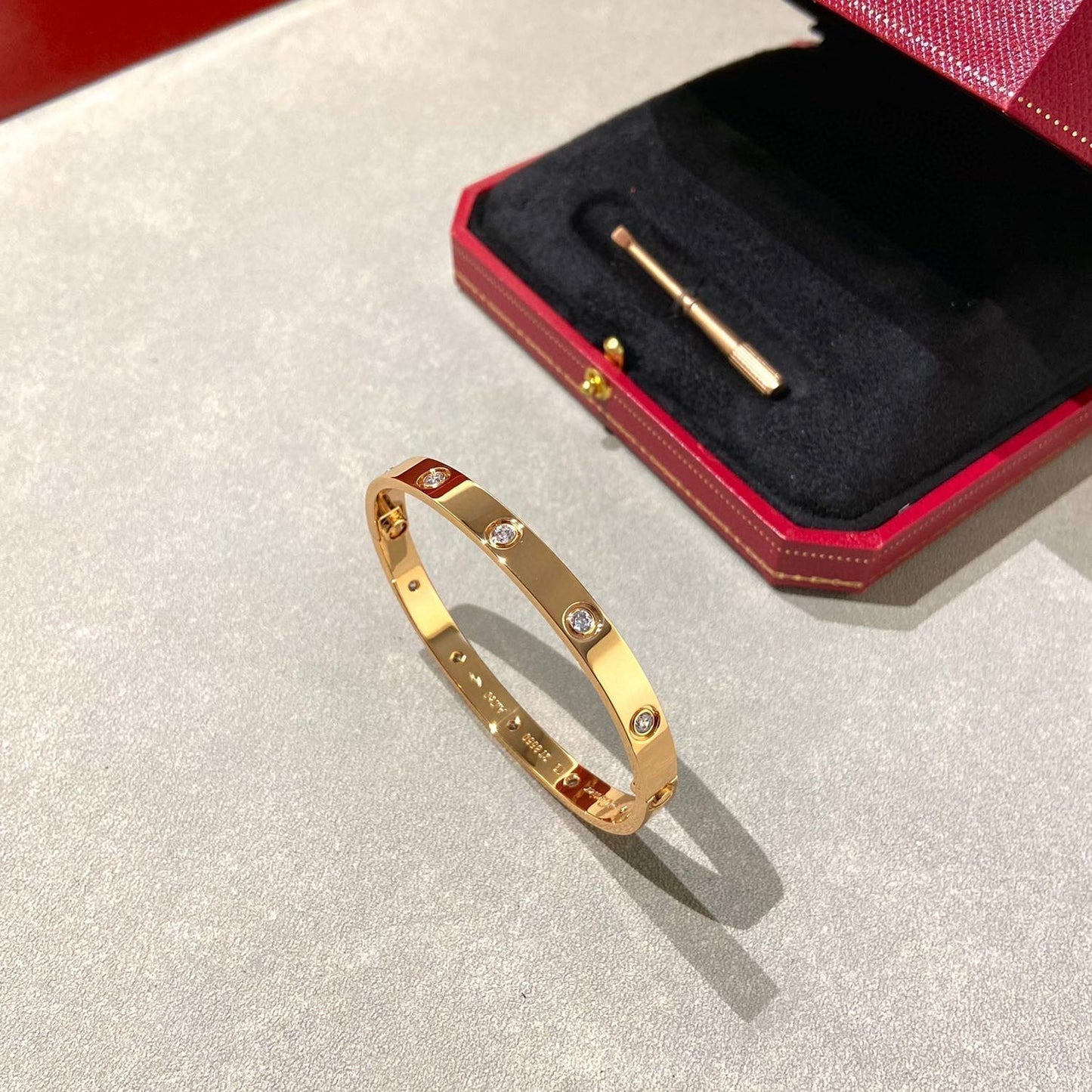 [✨ROSE✨]LOVE BRACELET 6.1MM 10 DIAMONDS