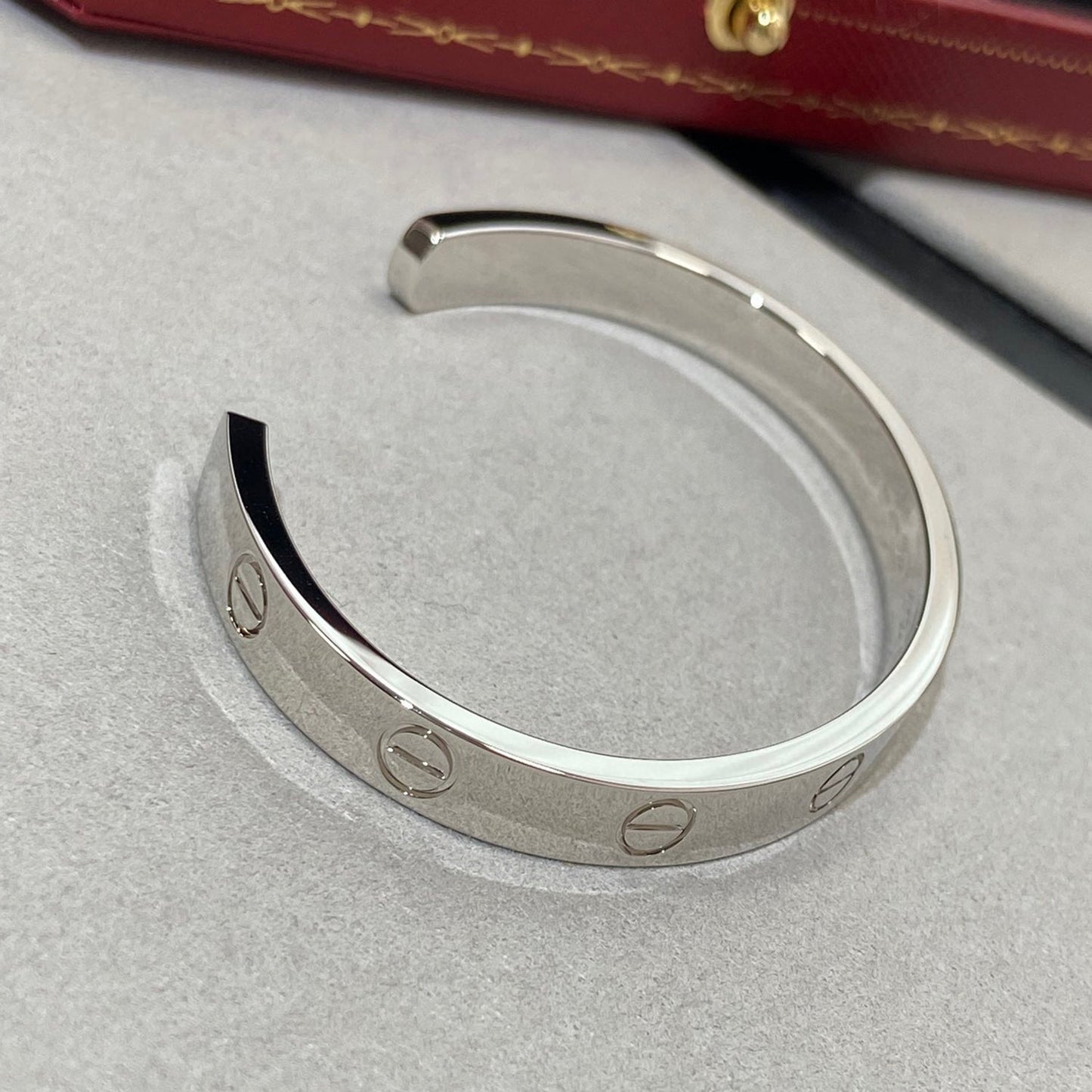 [✨ROSE✨]LOVE BRACELET 6.1MM 1 DIAMOND OPEN CUFF