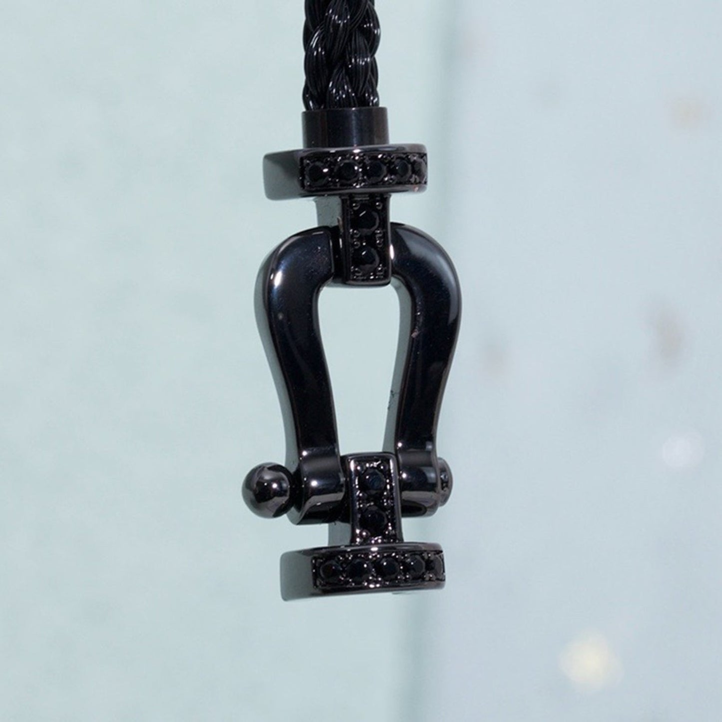 [✨ROSE✨]FORCE LARGE SERIES HORSESHOE BLACK SAMURAI BRACELET