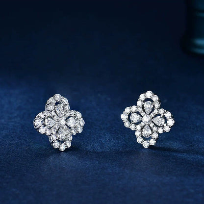 [✨ROSE✨]LOOP EARRINGS FULL MOTIF DIAMOND 16MM