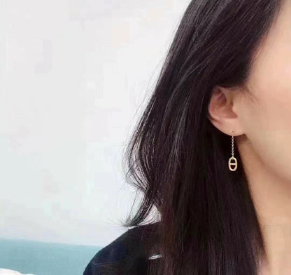 [✨ROSE✨]CHAINE TASSEL EARRINGS