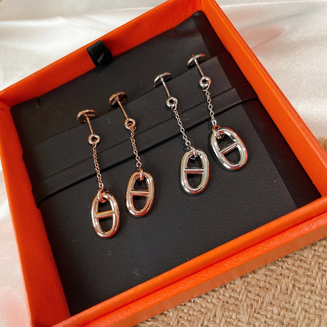 [✨ROSE✨]CHAINE TASSEL EARRINGS