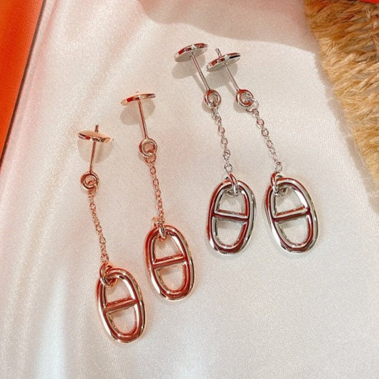 [✨ROSE✨]CHAINE TASSEL EARRINGS