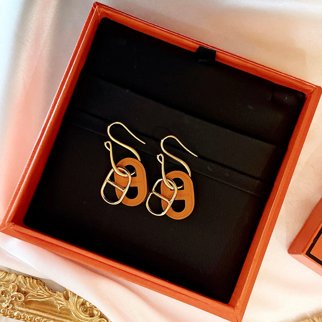 [✨ROSE✨]HM O'MAILLON GOLD EARRINGS