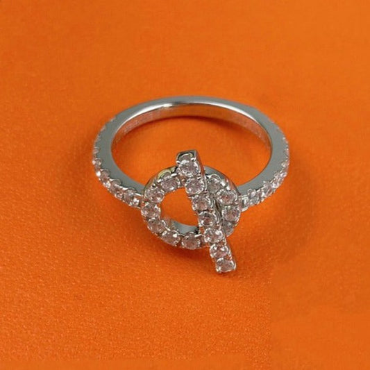 [✨ROSE✨]ECHAPPEE RING SILVER DIAMOND