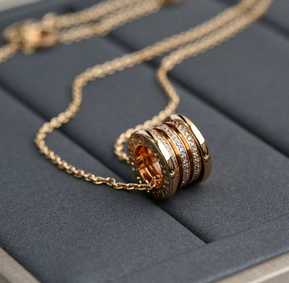 [✨ROSE✨]ZERO 1 PINK GOLD DIAMOND NECKLACE