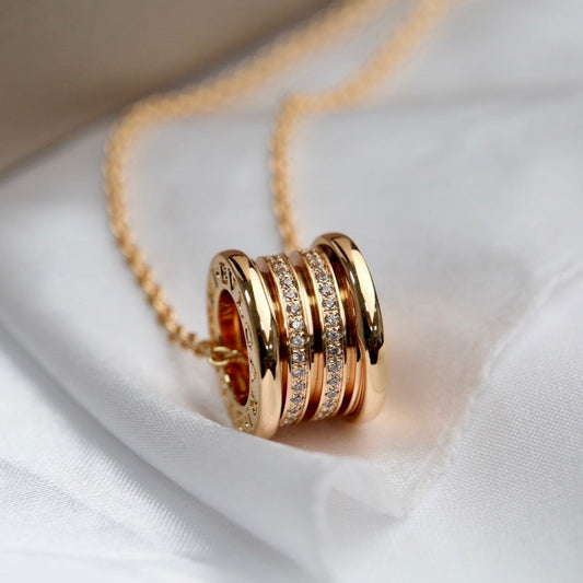[✨ROSE✨]ZERO 1 PINK GOLD DIAMOND NECKLACE