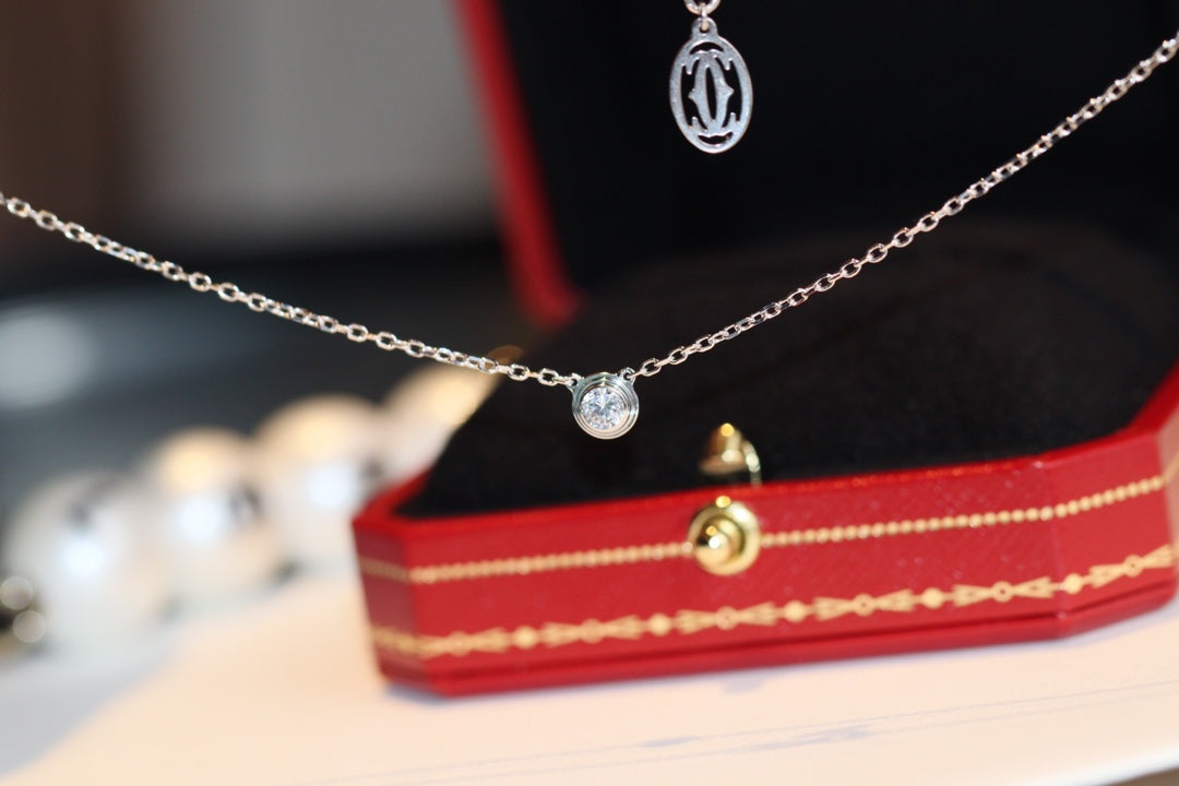 [✨ROSE✨]DAMOUR DIAMOND NECKLACE