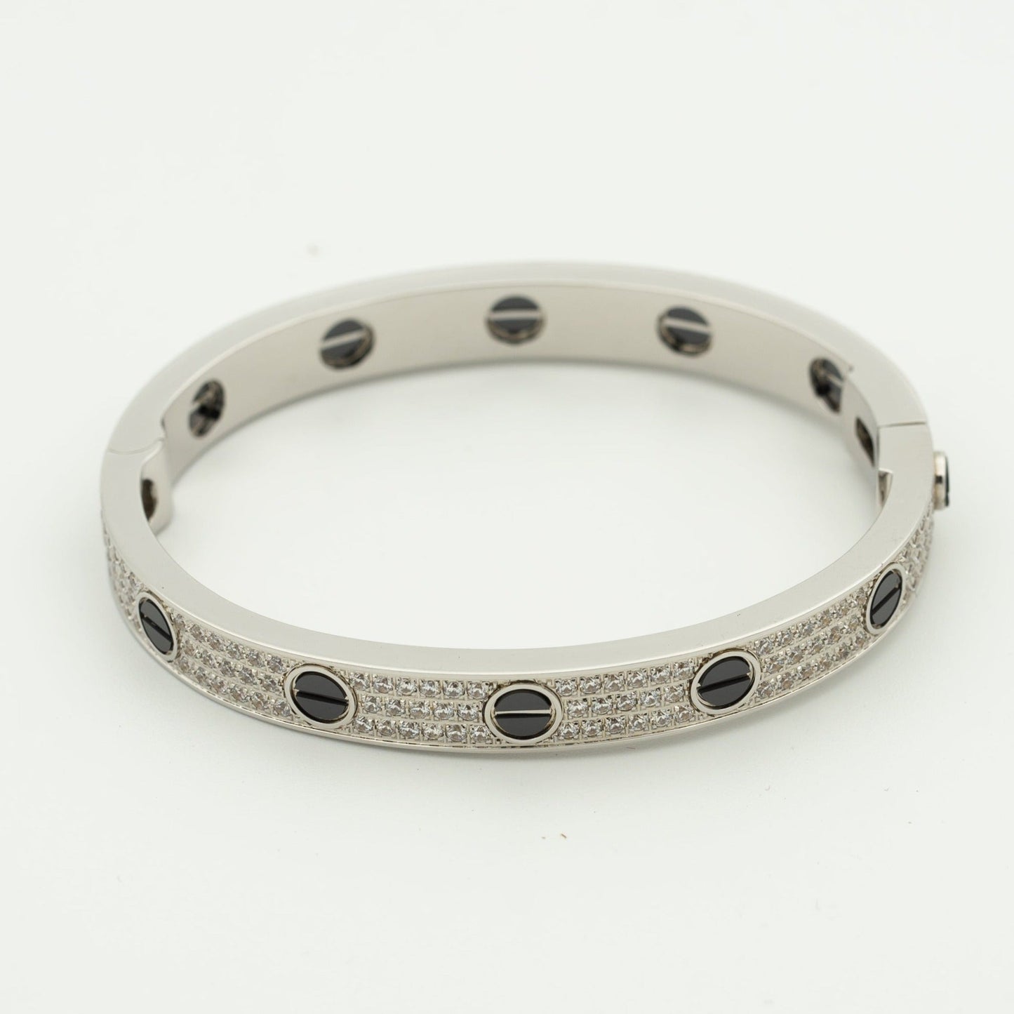 [✨ROSE✨]LOVE BRACELET 6.1MM DIAMOND-PAVED CERAMIC