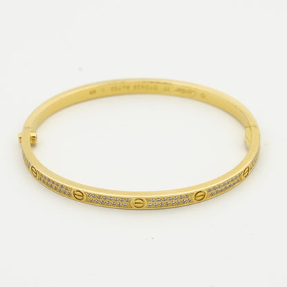 [✨ROSE✨]LOVE BRACELET 3.65MM DIAMOND-PAVED