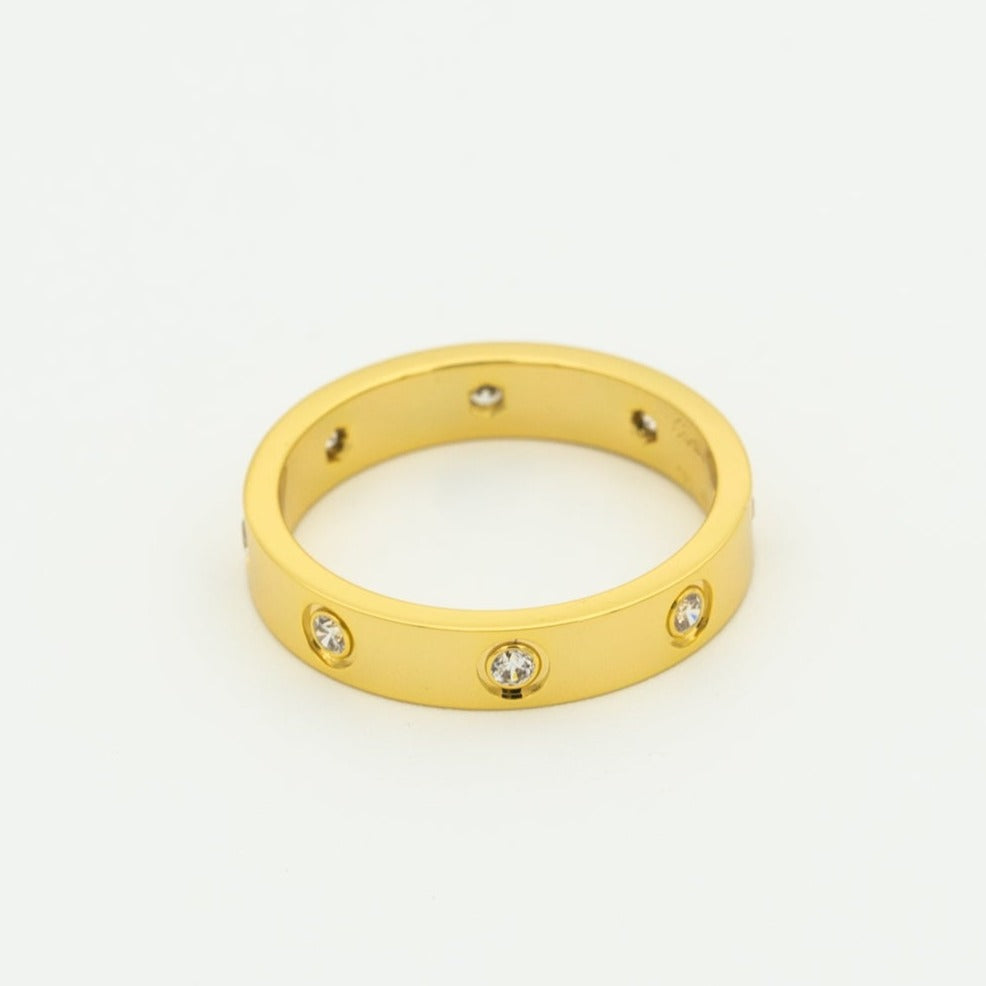 [✨ROSE✨]LOVE RING 3.6MM 8 DIAMONDS
