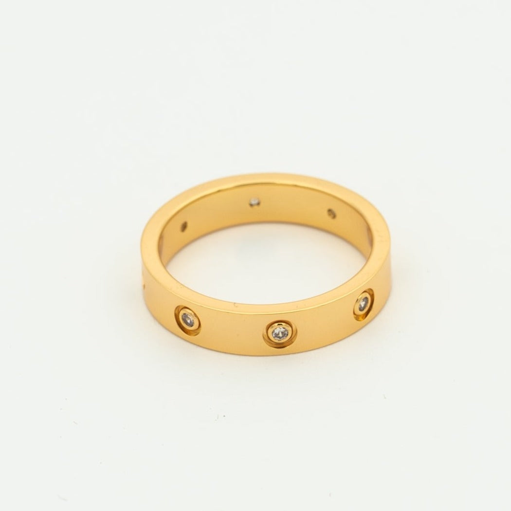 [✨ROSE✨]LOVE RING 3.6MM 8 DIAMONDS