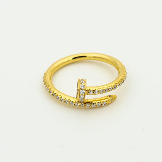 [✨ROSE✨]JUSTE RING 1.8MM GOLD DIAMONDS