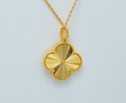 [✨ROSE✨]CLOVER 25MM PEDANT NECKLACE GOLD