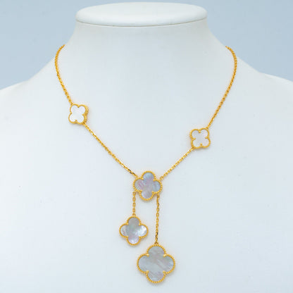 [✨ROSE✨]CLOVER MOTHER OF PEARL NECKLACE 6 MOTIF
