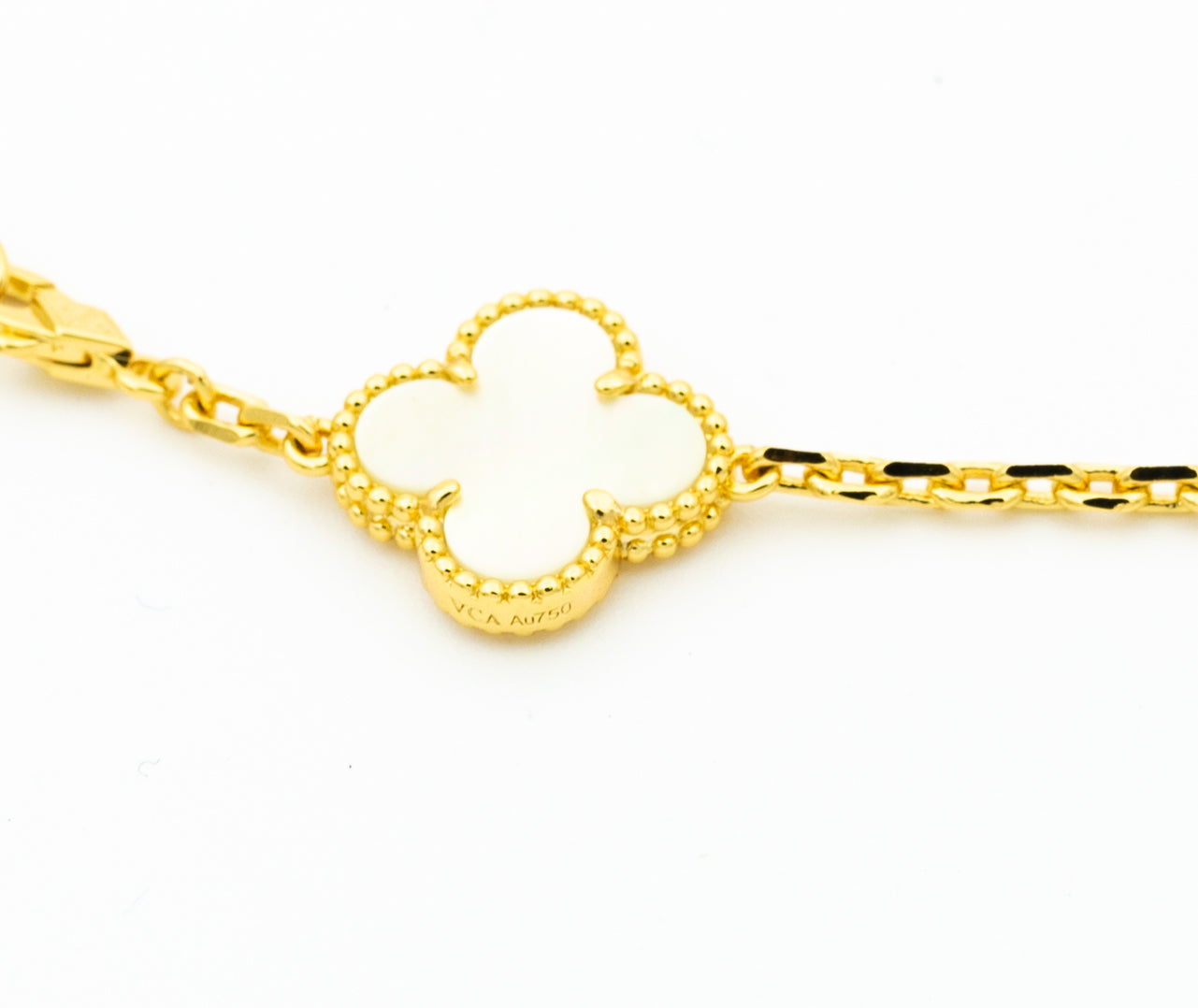 [✨ROSE✨]CLOVER BRACELET 5 MOTIFS ONYX MOP