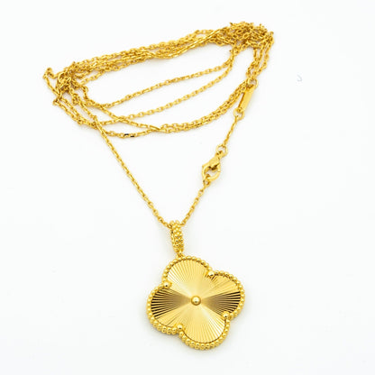 [✨ROSE✨]CLOVER 25MM PEDANT NECKLACE GOLD