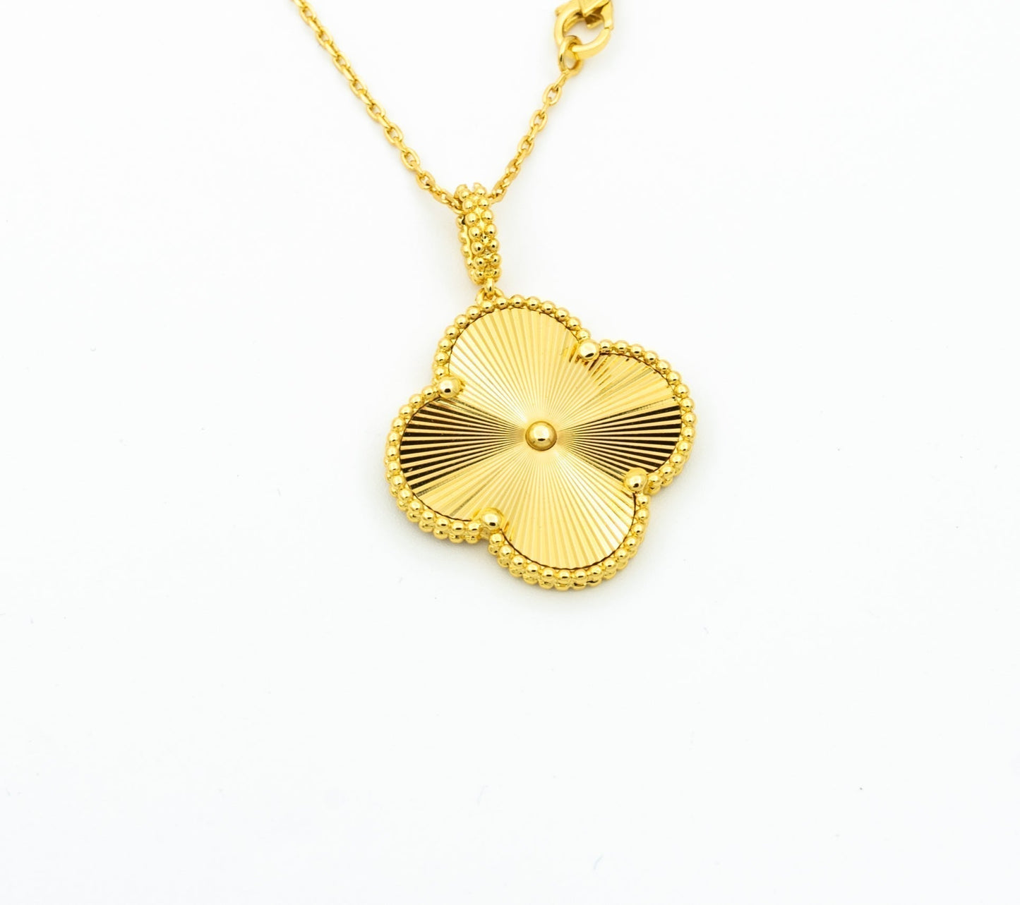 [✨ROSE✨]CLOVER 25MM PEDANT NECKLACE GOLD