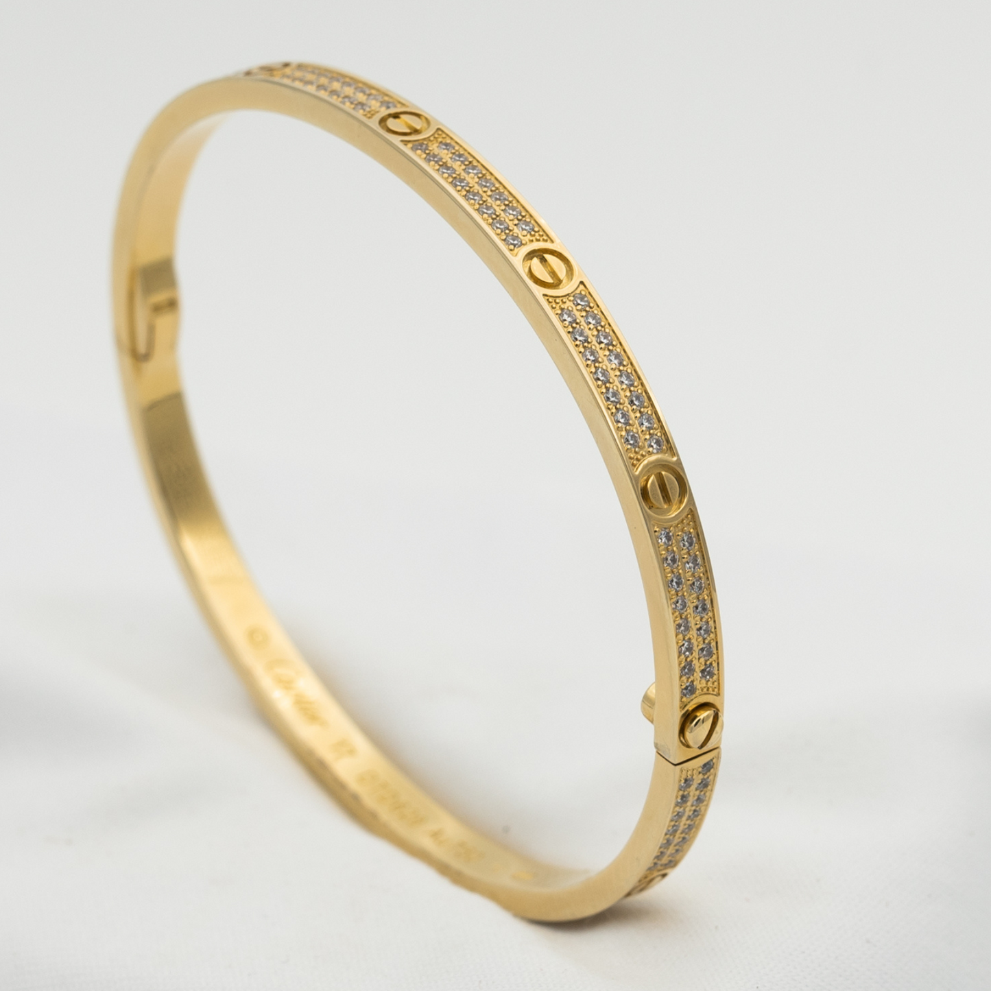 [✨ROSE✨]LOVE BRACELET 3.65MM DIAMOND-PAVED