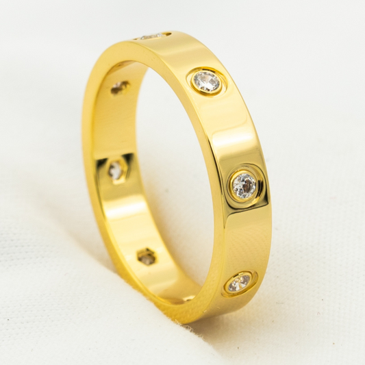 [✨ROSE✨]LOVE RING 3.6MM 8 DIAMONDS