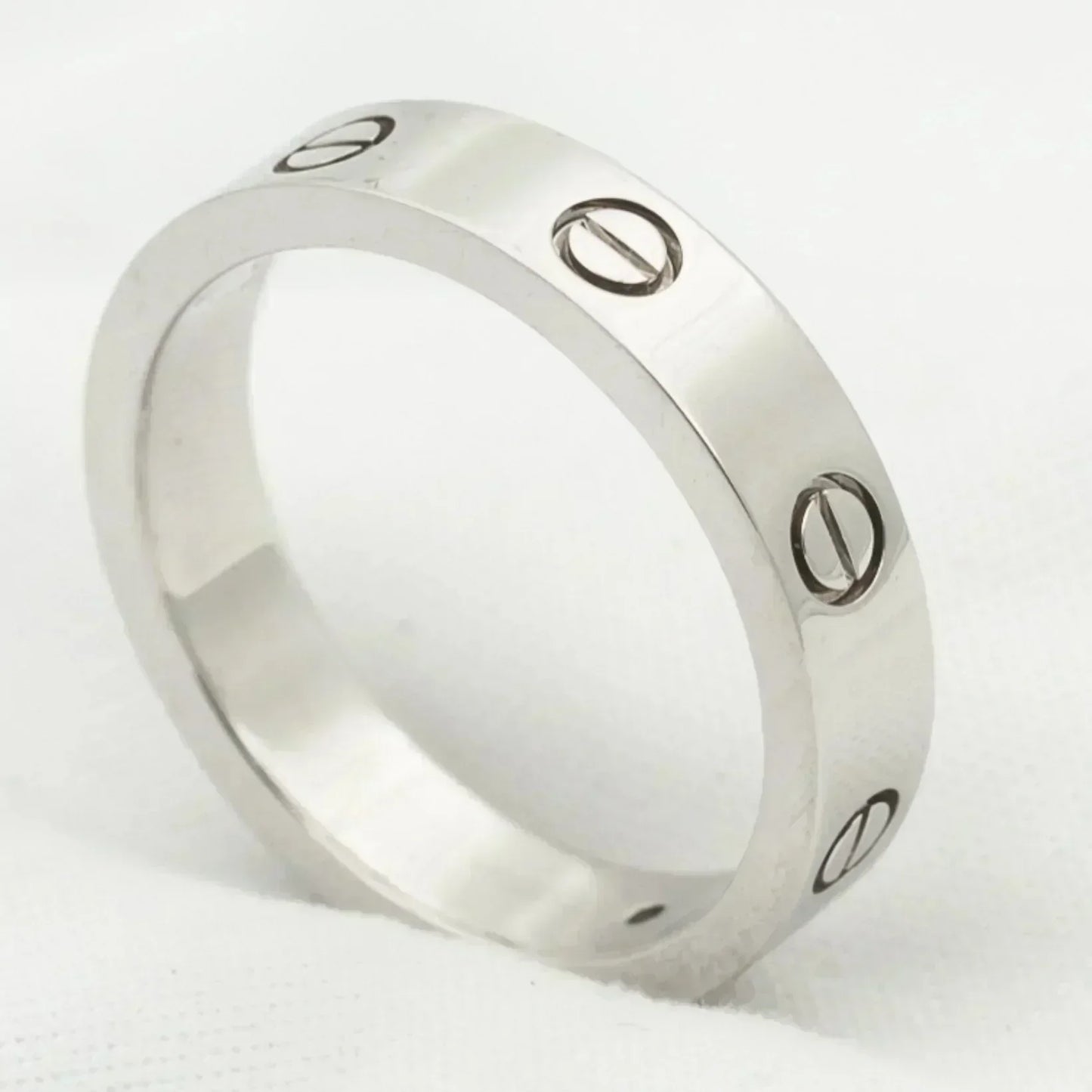 [✨ROSE✨]LOVE RING 4MM 1 DIAMOND SILVER