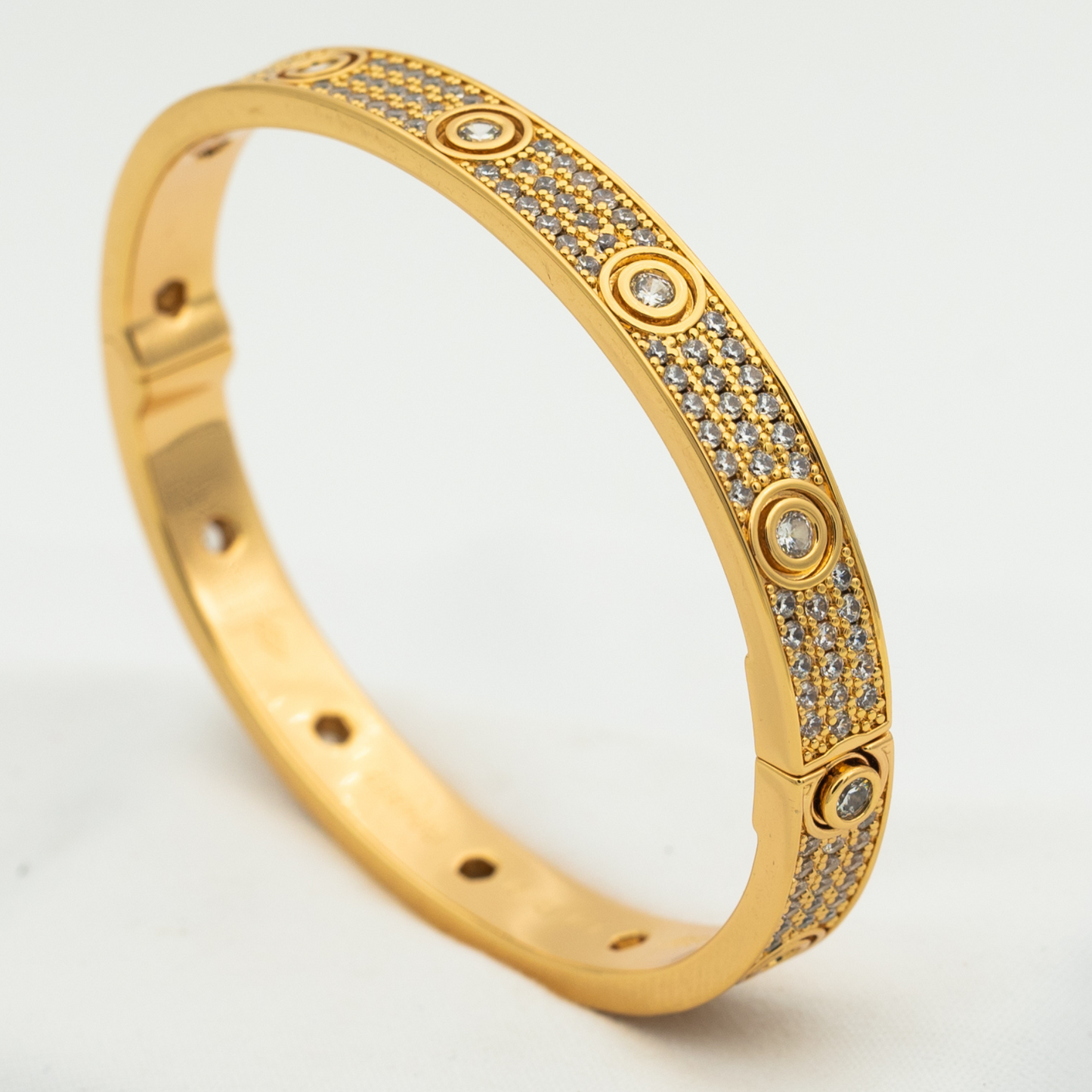 [✨ROSE✨]LOVE BRACELET 6.1MM DIAMOND-PAVED 10 BIG DIAMONDS