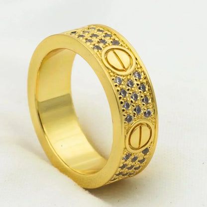 [✨ROSE✨]LOVE RING 5.5MM DIAMONDS PAVED