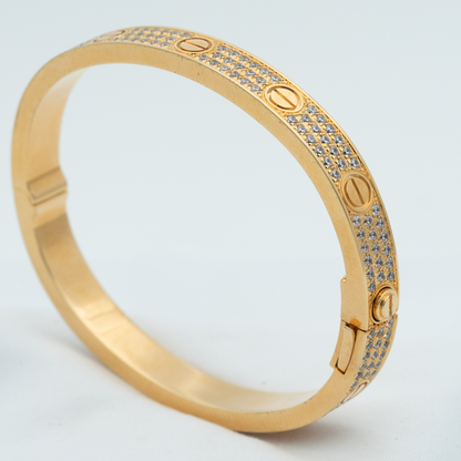[✨ROSE✨]LOVE BRACELET 6.1MM DIAMOND-PAVED