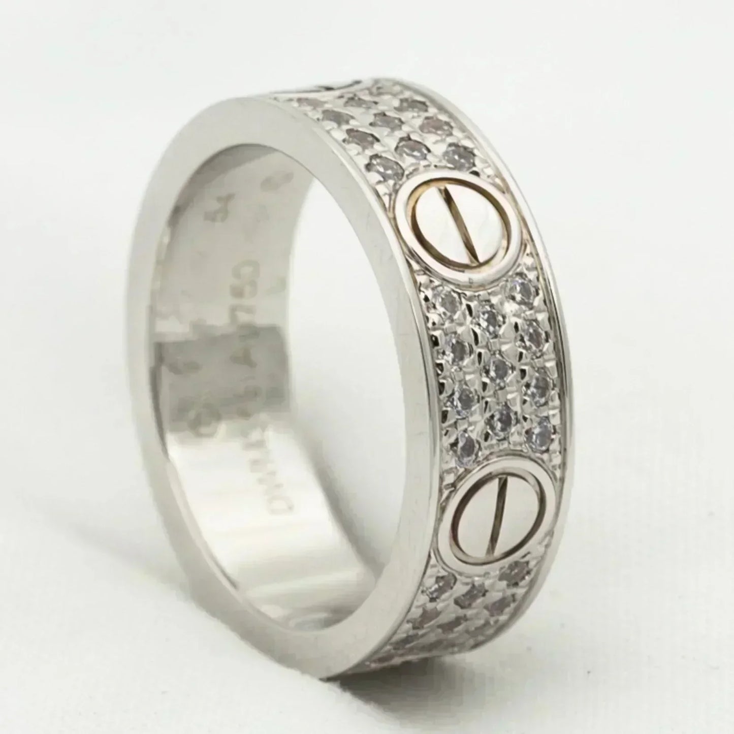 [✨ROSE✨]LOVE RING 5.5MM DIAMONDS PAVED