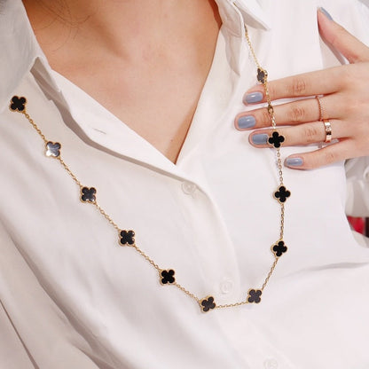 [✨ROSE✨]CLOVER 20 MOTIFS ONYX ROSE GOLD