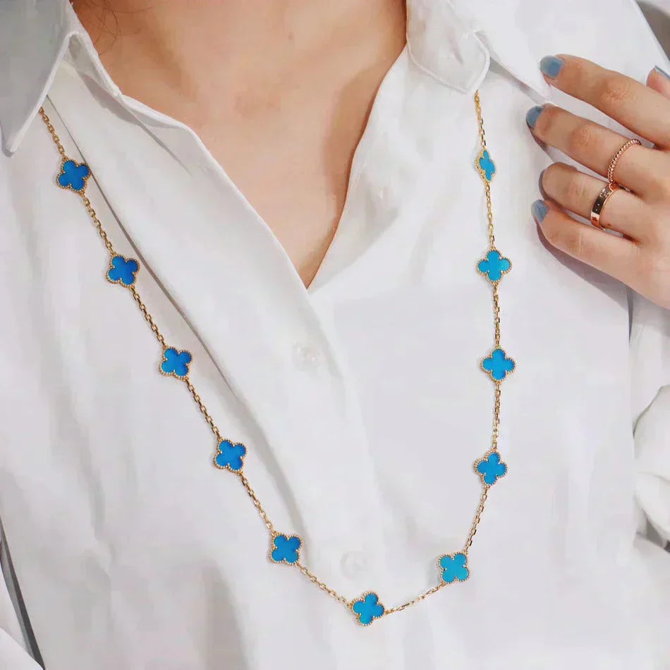 [✨ROSE✨]CLOVER 20 MOTIFS TURQUOISE GOLD