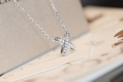 [✨ROSE✨]JEUX DE DIAMOND NECKLACE