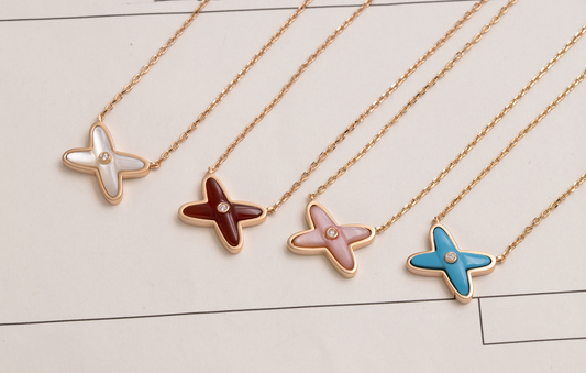 [✨ROSE✨]JEUX DE NECKLACE 1 DIAMOND