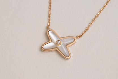 [✨ROSE✨]JEUX DE NECKLACE 1 DIAMOND
